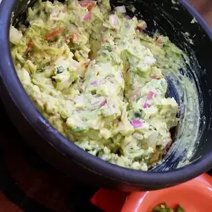 Tableside guacamole. Delicious.