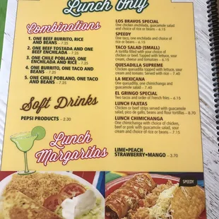 burritos and wraps, menu