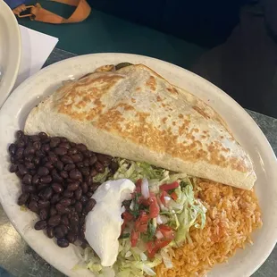 Veggie Quesadilla Plate