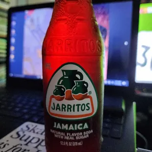 Whenever I'm at Los Burritos, I always pick up some Jarritos.