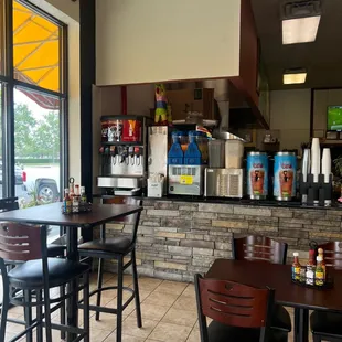 the interior of a restaurant