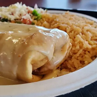 Fried Chimi Burrito Fajita