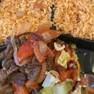 Steak fajitas Asada