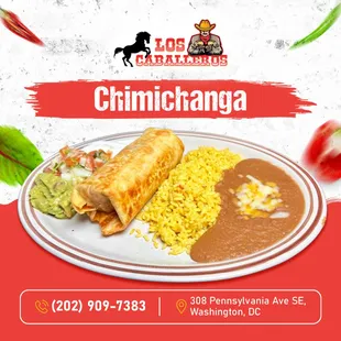 a plate of mexican food