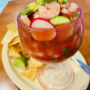 Cocktail de Camerones  de pulpa