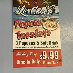 Tuesday&apos;s Pupusa special