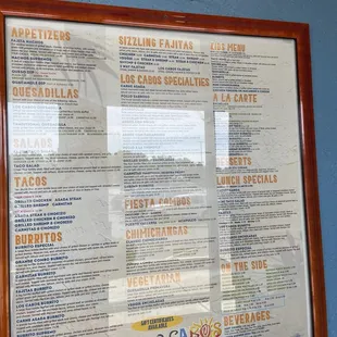 Big menu!
