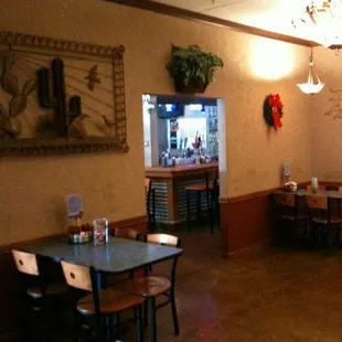 the inside of a restaurant