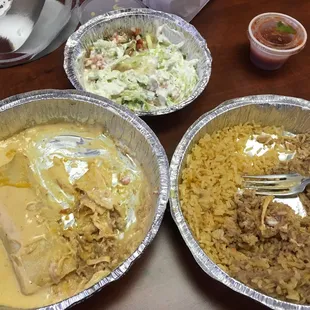 Chipotle chicken Enchilda to go! Wow!