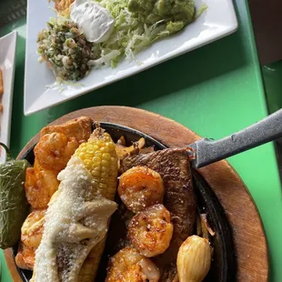a plate of food on a table