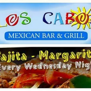 Margarita and fajita every Wednesday