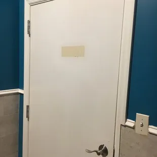 They finally had sense to remove the women&apos;s sign from inside the men&apos;s room.
