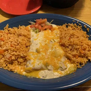 Cheese &amp; Onion Enchiladas (minus the onion)