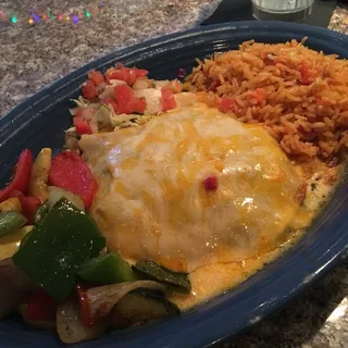 Stacked Spinach & Chicken Enchiladas