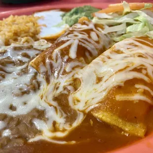 09.28.23 Enchiladas (1 beef, 1 shredded chicken)