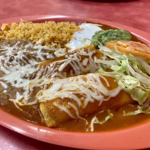 09.28.23 Enchiladas (1 beef, 1 chicken) $14.99
