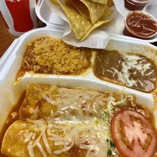 04.06.23 Chicken Enchiladas [Lunch] $11.99