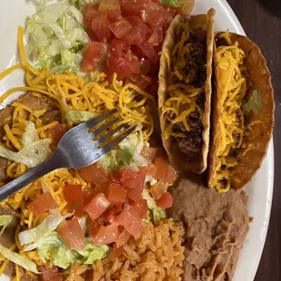 Chalupa with tacos.  Yummy!