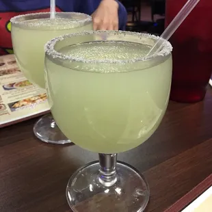 Frozen margaritas.