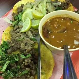 Mini taco plate.
