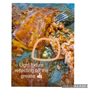 a close up of a plate of food