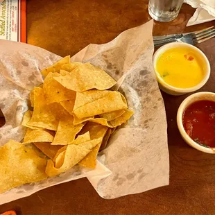 tortillas and condiments