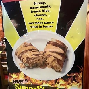 a sign for the restaurant