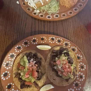 Chimichanga and 23. Carne Asada Tacos