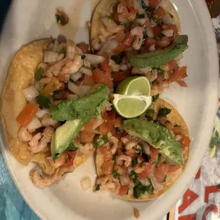 Tostada de Camarones