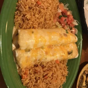Grilled chicken fajita enchilada  My favorite hands down
