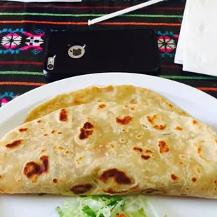 That's a iPhone 6 Plus BTW. Breakfast taco with eggs, bacon, and potatoes! Absolutely delicious!