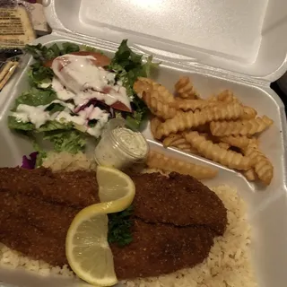 Breaded fish fillet