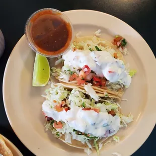 Fish Taco &amp; Grilled Shrimp Taco