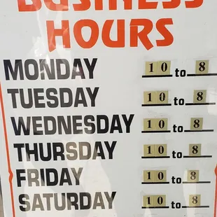 Business hours