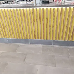 colorful lower part of counter