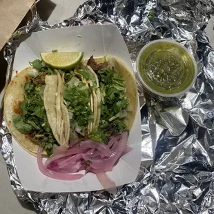 Tacos Carnitas  Pastor  Lengua