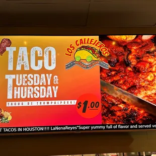 taco tuesday and thursday