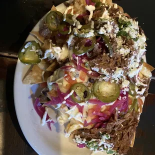 Nachos with short rib