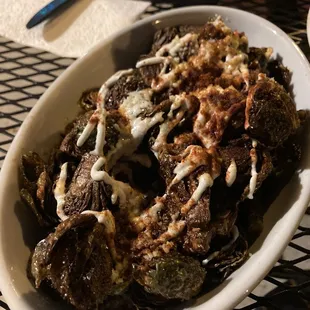 Burnt and super bitter Brussel