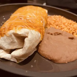 Steak Burrito with a ton of rice...