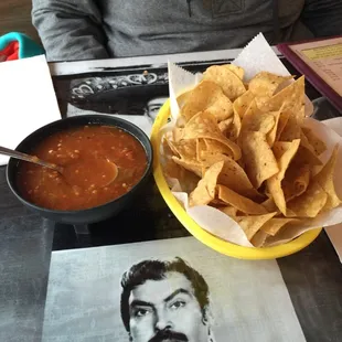 Delicious homemade Chips &amp; House Salsa