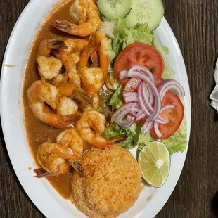 Cámarones ala Diabla amazing delicious