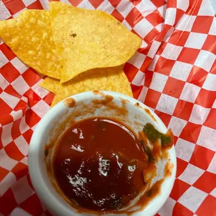 I killed the chips and salsa alone