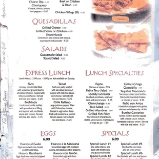 Menu (page 2)