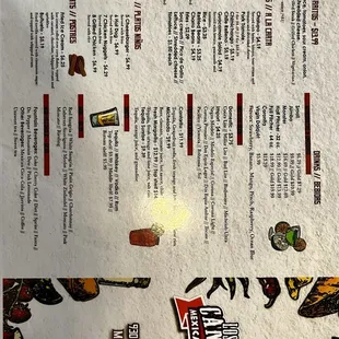 ramen and noodles, menu