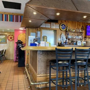 the bar
