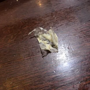 This is the plastic we found in the food