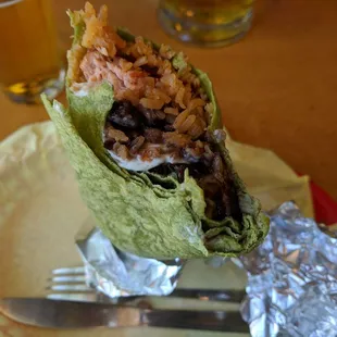 Grilled Salmon Burrito