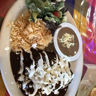 2 Chicken Mole Enchiladas