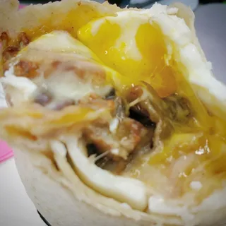 Pork Sausage and Eggs Burrito